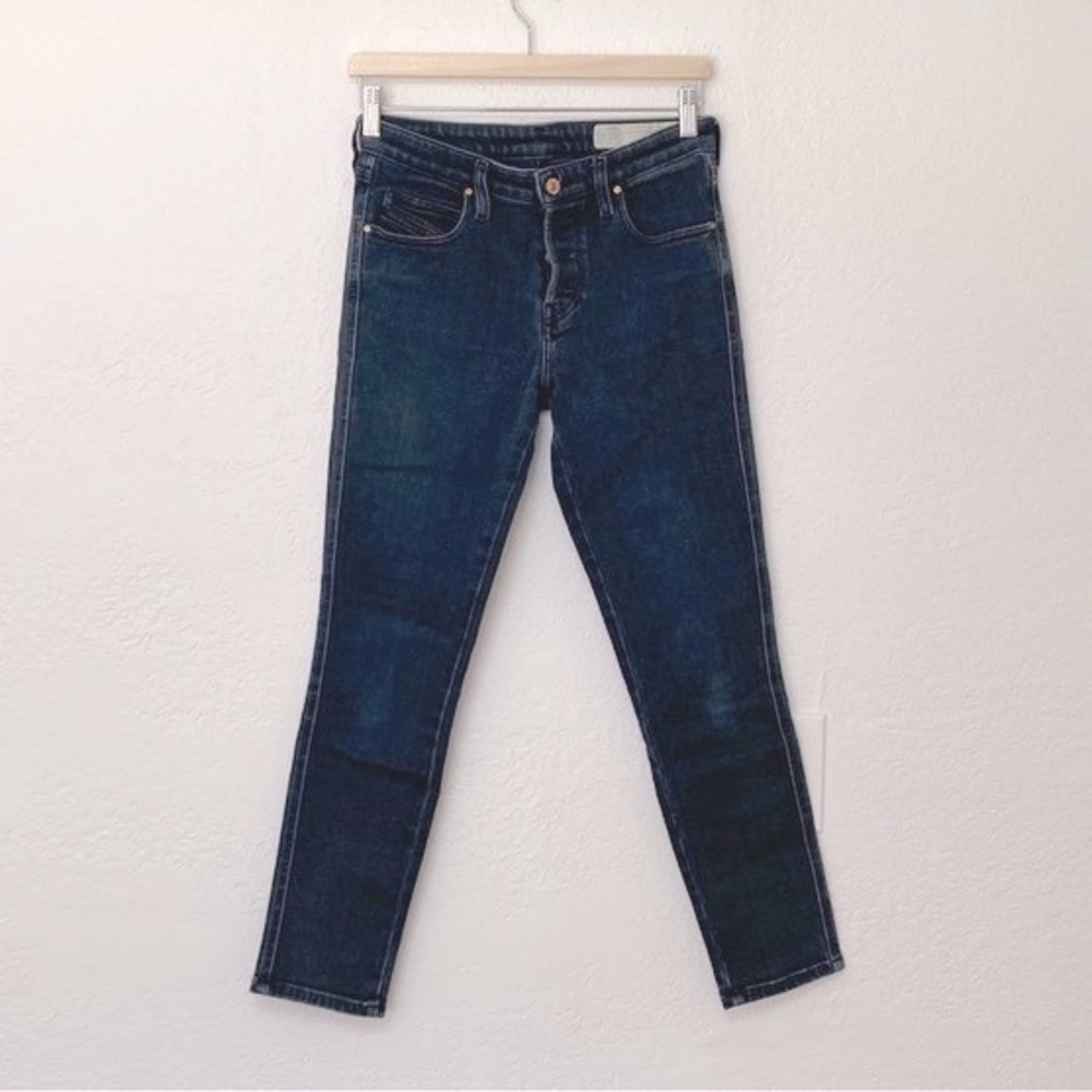Diesel Babhila Slim Skinny Regular Waist Jeans 084NX Stretch, Size 27x32